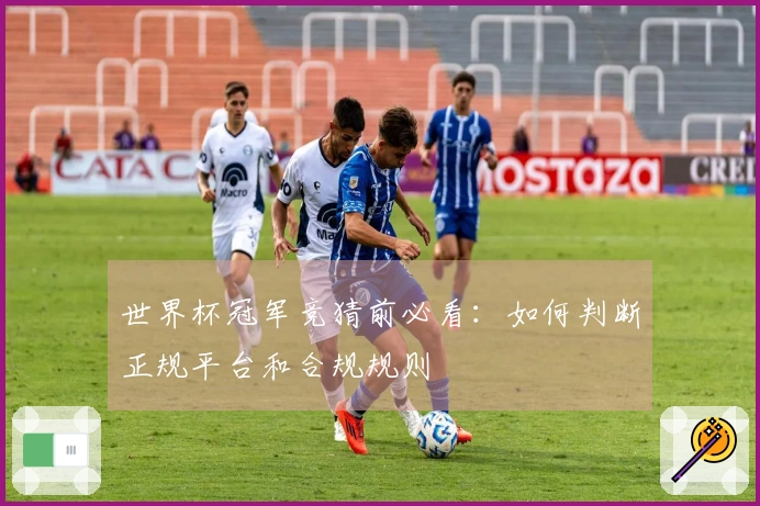 世界杯冠军竞猜前必看：如何判断正规平台和合规规则